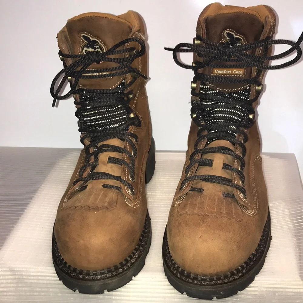 Georgia Gore-Tex Comfort Core Logger Boots Low Heel waterproof - Picture 2 of 9